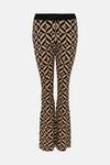 Oasis Sparkle Geo Jacquard Knitted Trouser thumbnail 4