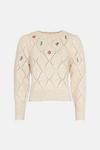 Oasis Embroidered Pointelle Detail Jumper thumbnail 4