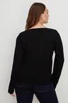 Oasis Plus Size Knitted V Neck Jumper thumbnail 3