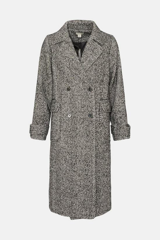 Oasis Rachel Stevens Wool Mix Herringbone Oversized Coat 5