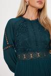 Oasis Premium Lace Pleated Midi Dress thumbnail 4