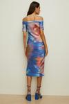 Oasis Abstract Shimmer Jersey Bardot Midi Dress thumbnail 3