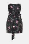 Oasis Ditsy Floral Bandeau Bow Mini Dress thumbnail 4