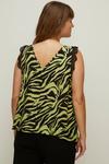 Oasis Plus Size Lace Trim Zebra Print Vest thumbnail 3