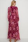 Oasis Lyanna Floral Chiffon Button Maxi Dress thumbnail 3