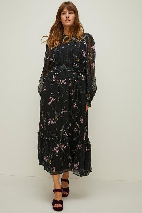 Oasis Plus Size Floral Chiffon Dress 2
