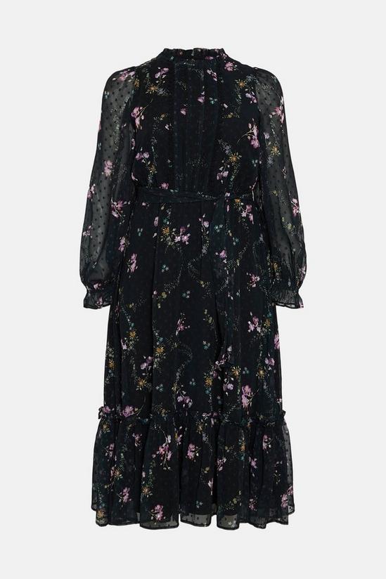 Oasis Plus Size Floral Chiffon Dress 4