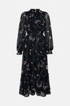 Oasis Lace Trim Floral Dobby Chiffon Dress thumbnail 4