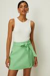 Oasis Premium Belted Wrap Over Mini Skirt thumbnail 1