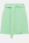 Oasis Premium Belted Wrap Over Mini Skirt thumbnail 4
