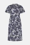 Oasis Plus Size Floral Woven Mix Cut Out Midi Dress thumbnail 4