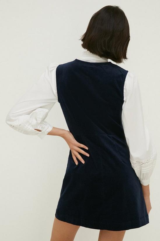 Oasis Velvet Wrap Button Detail Dress 3