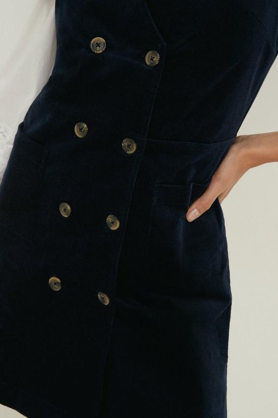 Oasis Velvet Wrap Button Detail Dress 5