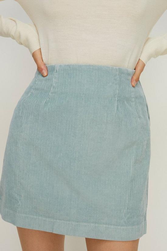 Oasis Cord High Waist Mini Skirt 2