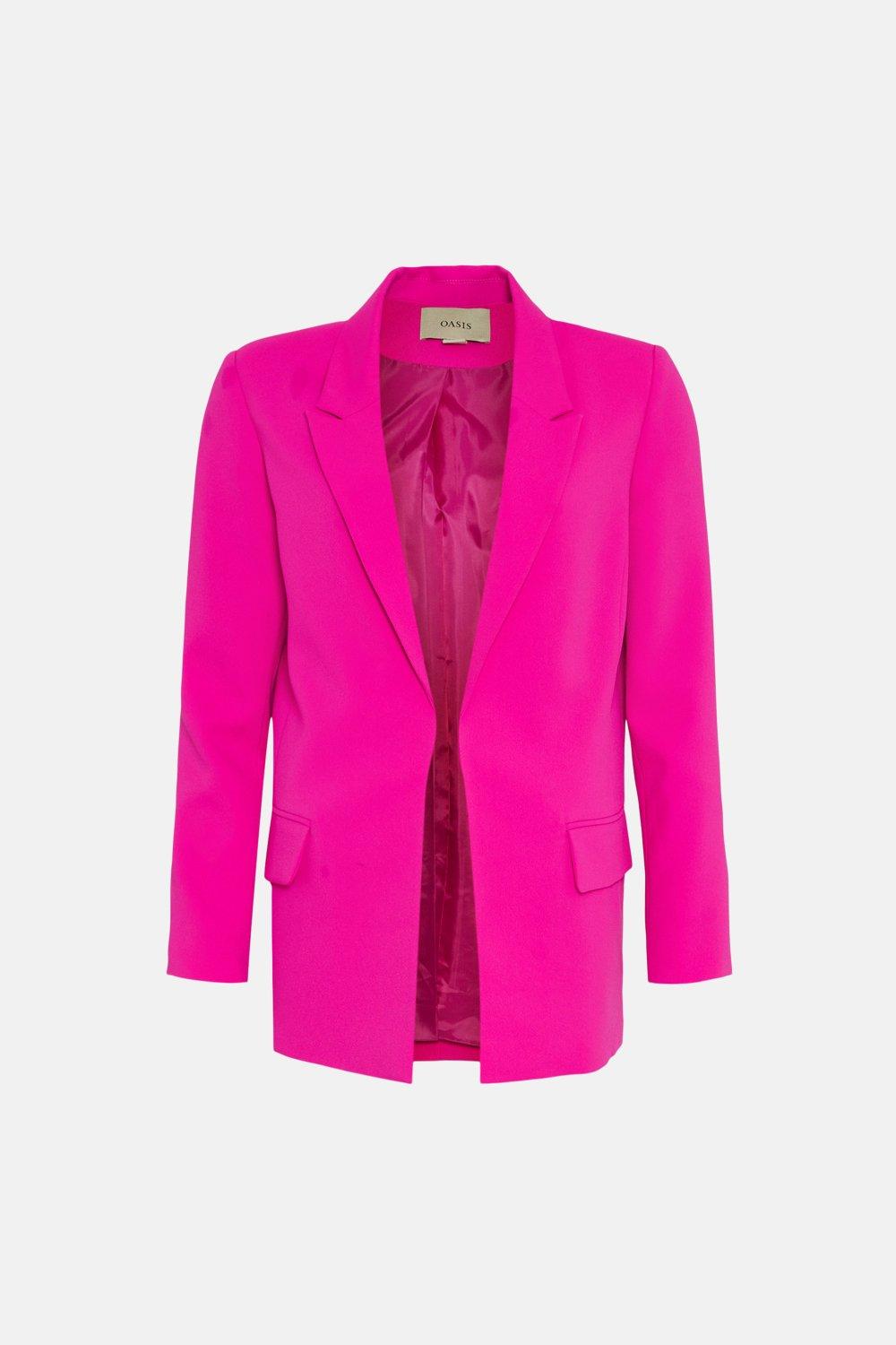 Tailored Crepe Longline Blazer