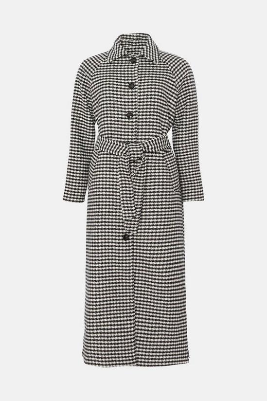 Oasis Houndstooth Check Belted Coat 4