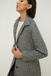Oasis Houndstooth Check Belted Coat thumbnail 5