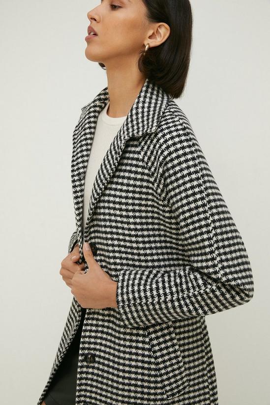 Oasis Houndstooth Check Belted Coat 5