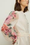 Oasis Rose Dufton Floral Border Printed Shirt Dress thumbnail 2
