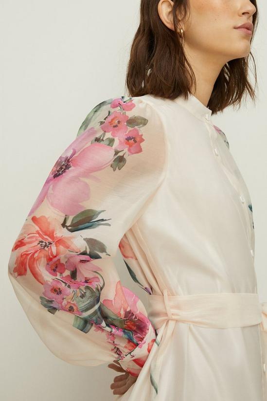 Oasis Rose Dufton Floral Border Printed Shirt Dress 2