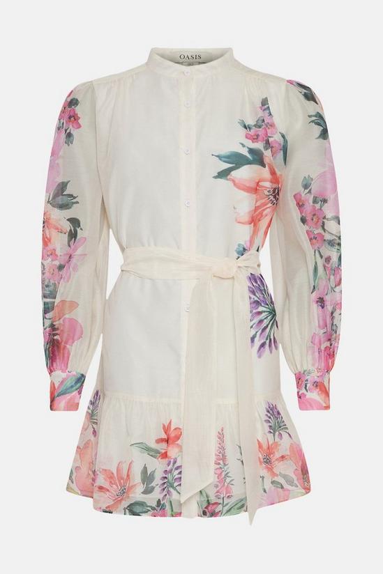 Oasis Rose Dufton Floral Border Printed Shirt Dress 4