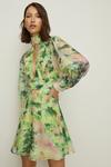 Oasis Rose Dufton Landscape Organza Mini Dress thumbnail 1
