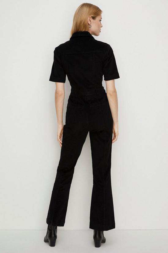 Oasis Cord Zip Through Flared Jumpsuit 3