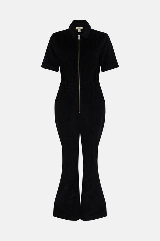 Oasis Cord Zip Through Flared Jumpsuit 4