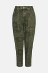 Oasis Floral Printed Canvas Utility Trouser thumbnail 4