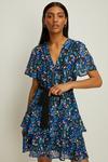 Oasis Busy Floral Zip Front Skater Dress thumbnail 2