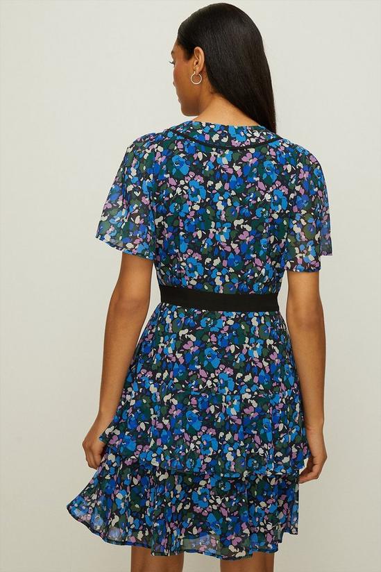 Oasis Busy Floral Zip Front Skater Dress 3
