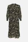Oasis Plus Size Zebra Printed Belted Shirt Dress thumbnail 4
