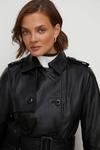 Oasis Leather Trench Coat thumbnail 2