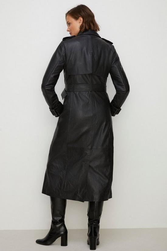 Oasis Leather Trench Coat 3