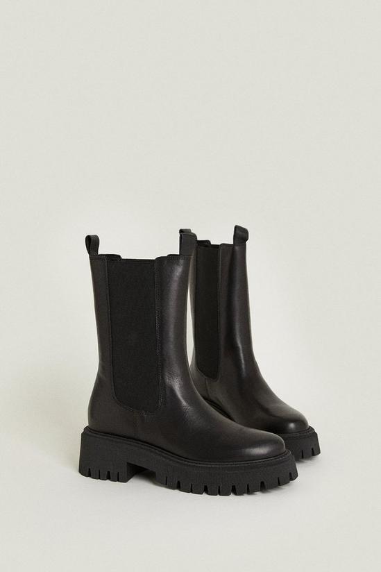 Oasis Mid Calf Leather Boot 2