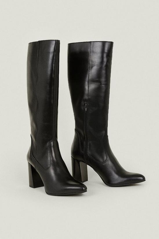 Oasis Leather Knee High Boots 1