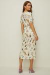 Oasis Floral Tie Front Crinkle Midi Dress thumbnail 3