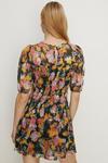 Oasis Floral Mesh Shirred Bodice Mini Dress thumbnail 3