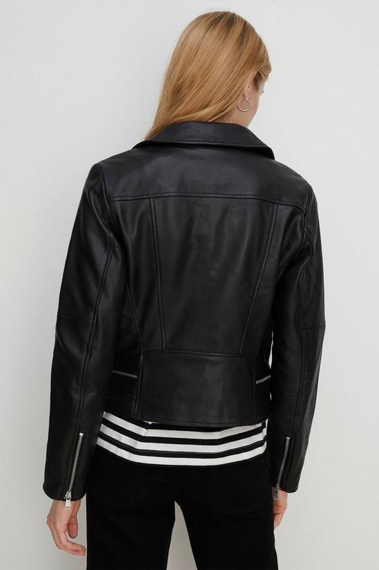 Oasis Real Leather Biker Jacket 3