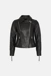 Oasis Leather Detail Biker Jacket thumbnail 4