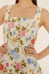 Oasis Floral Print Bodice Pleat Mini Dress thumbnail 2