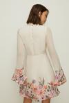 Oasis Rose Dufton Floral Flute Sleeve Mini Dress thumbnail 3