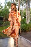 Oasis Rachel Stevens Viscose Silk Palm Print Dress thumbnail 1