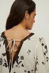 Oasis Dragon Fly Printed Lace Tie Back Top thumbnail 2