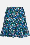 Oasis Printed Flippy Crepe Mini Skirt thumbnail 4