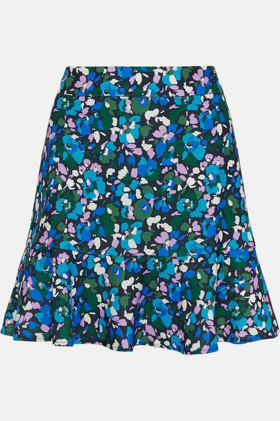 Oasis Printed Flippy Crepe Mini Skirt 4