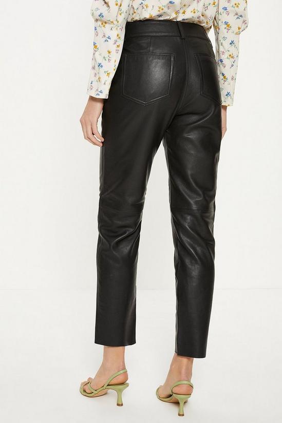 Oasis Rachel Stevens Straight Leg Leather Trouser 3