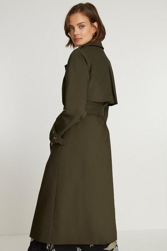 Oasis Double Breasted Belted Trench Coat 3