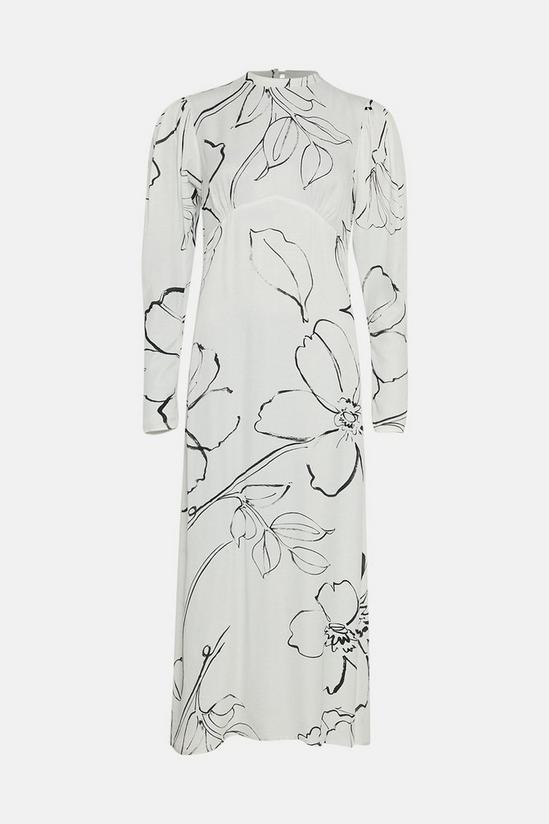 Oasis Rose Dufton Sketchy Floral Midi Dress 4