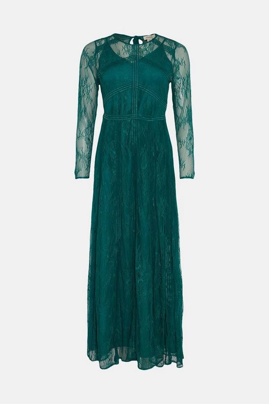 Oasis Delicate Lace Long Sleeve Maxi Dress 4